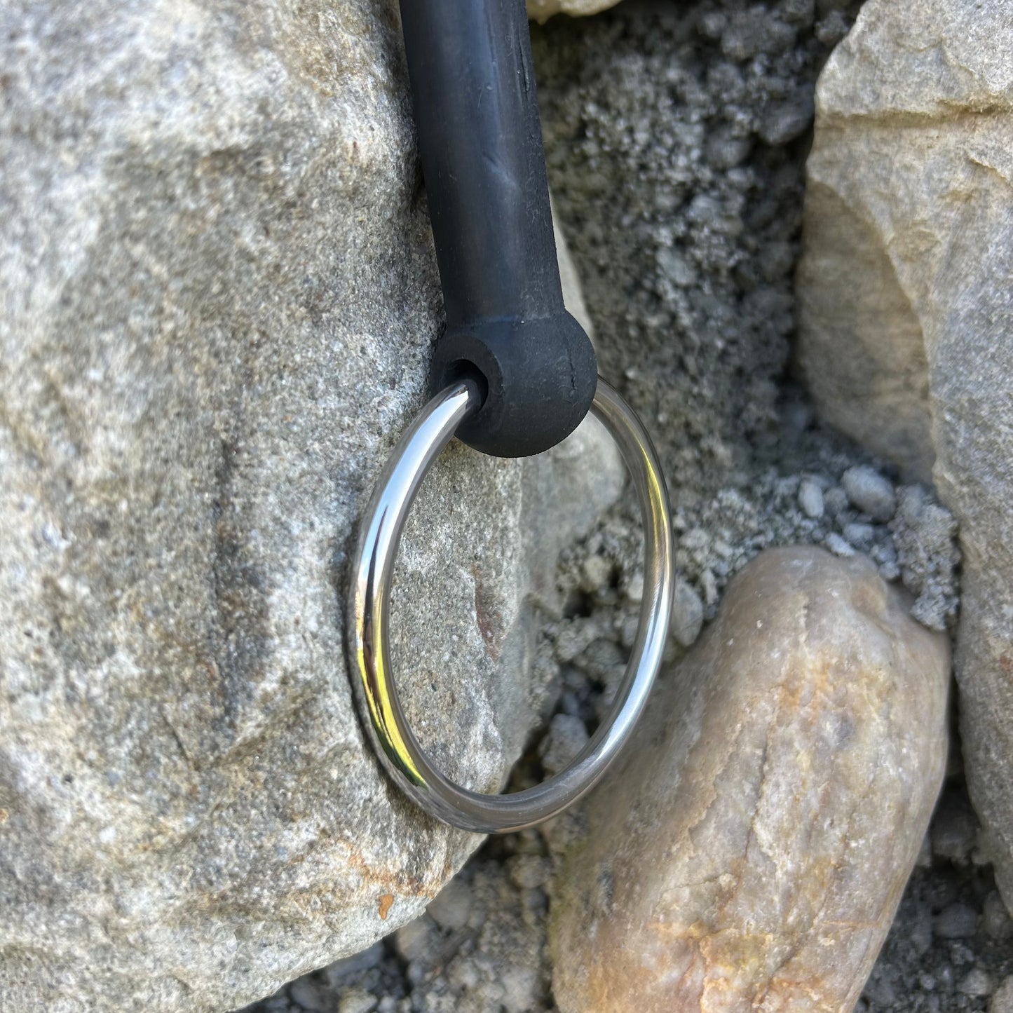 Mors 2 anneaux droit caoutchouc ~ FEELING