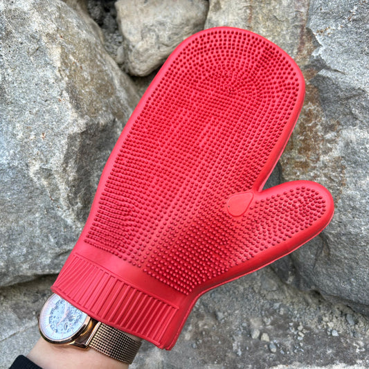 Gant étrille caoutchouc ~ Hippo-Tonic