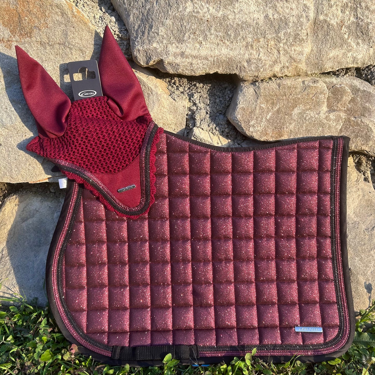 Tapis mixte bordeaux glitter ~ LAMI-CELL Sparkling