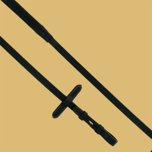 Rênes caoutchouc noir 13mm ~ NORTON PRO