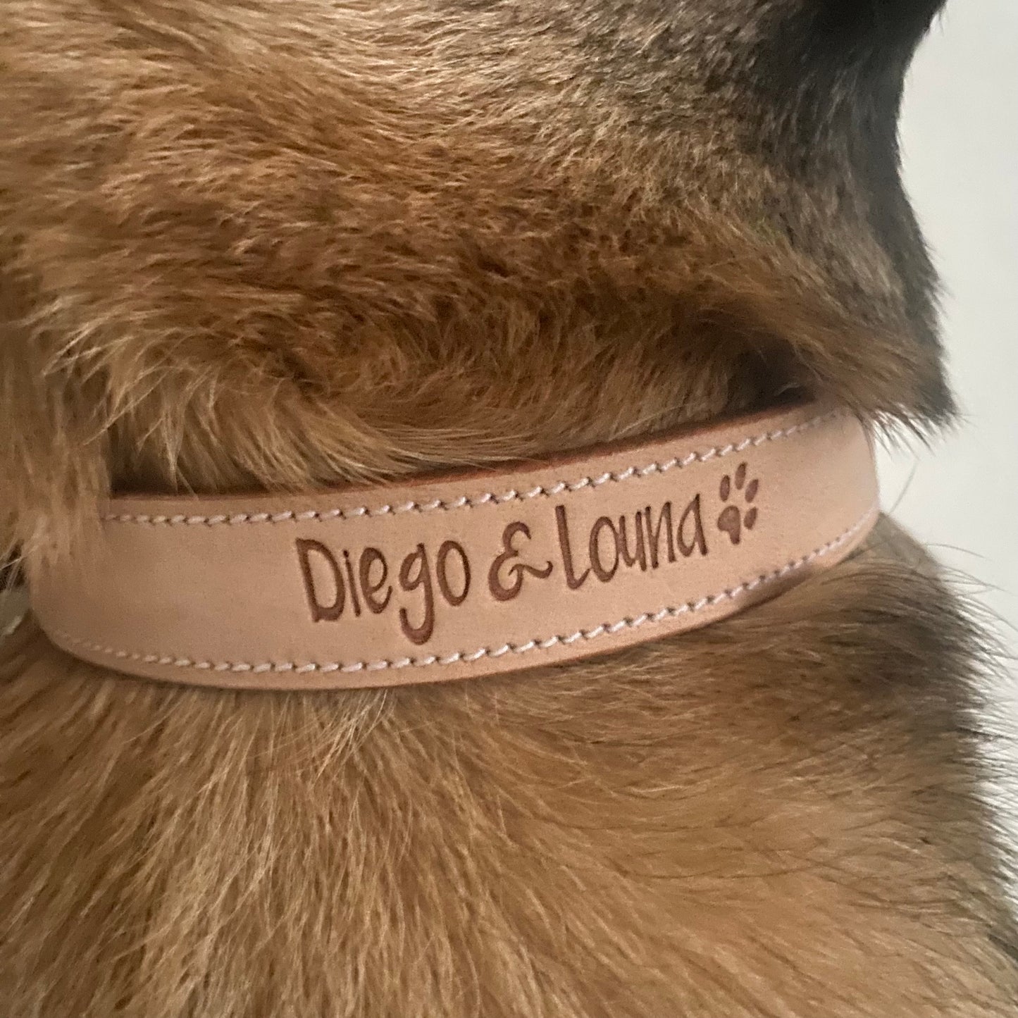 Collier cuir naturel ~ Diego & Louna