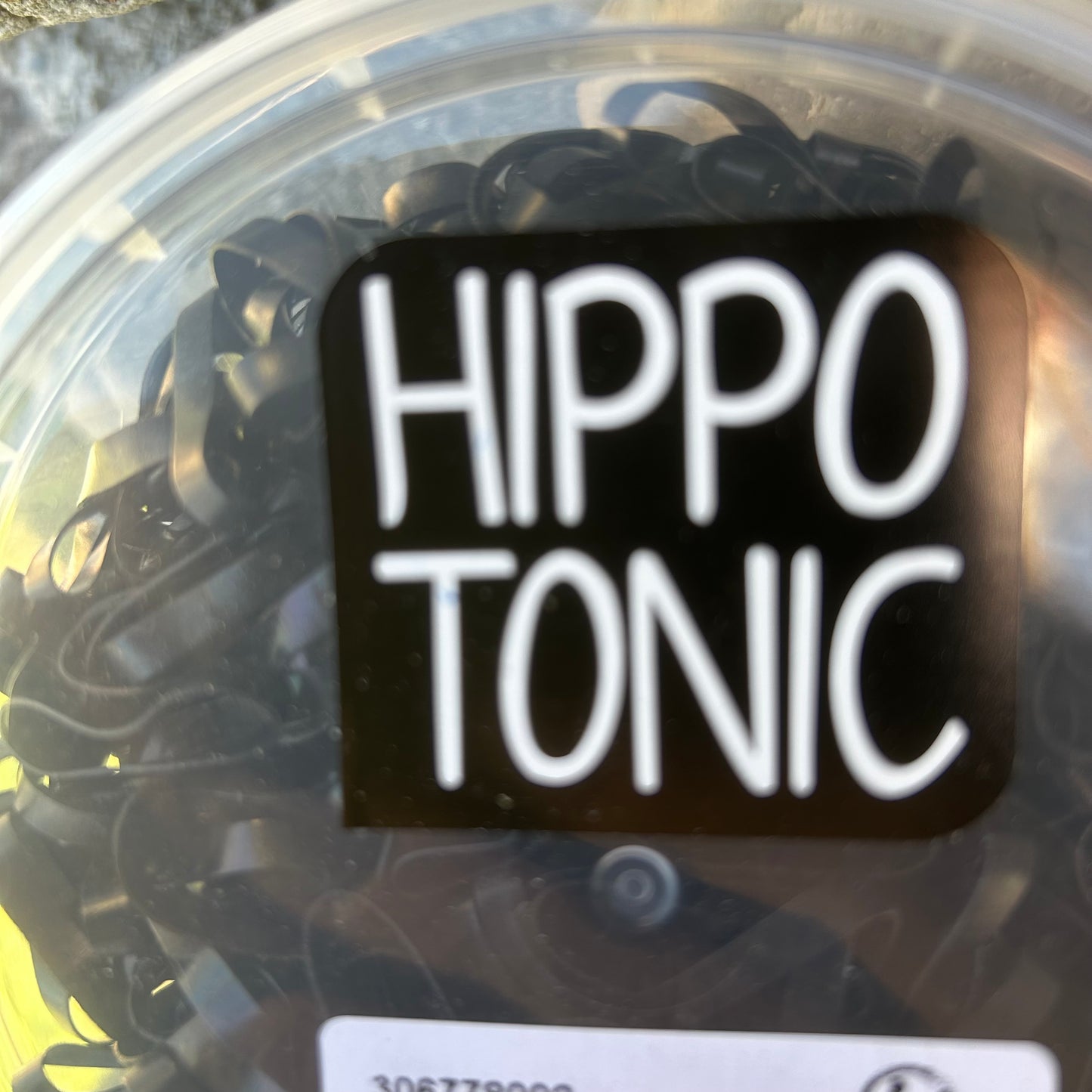 Élastiques noir plats ~ Hippo-Tonic seau