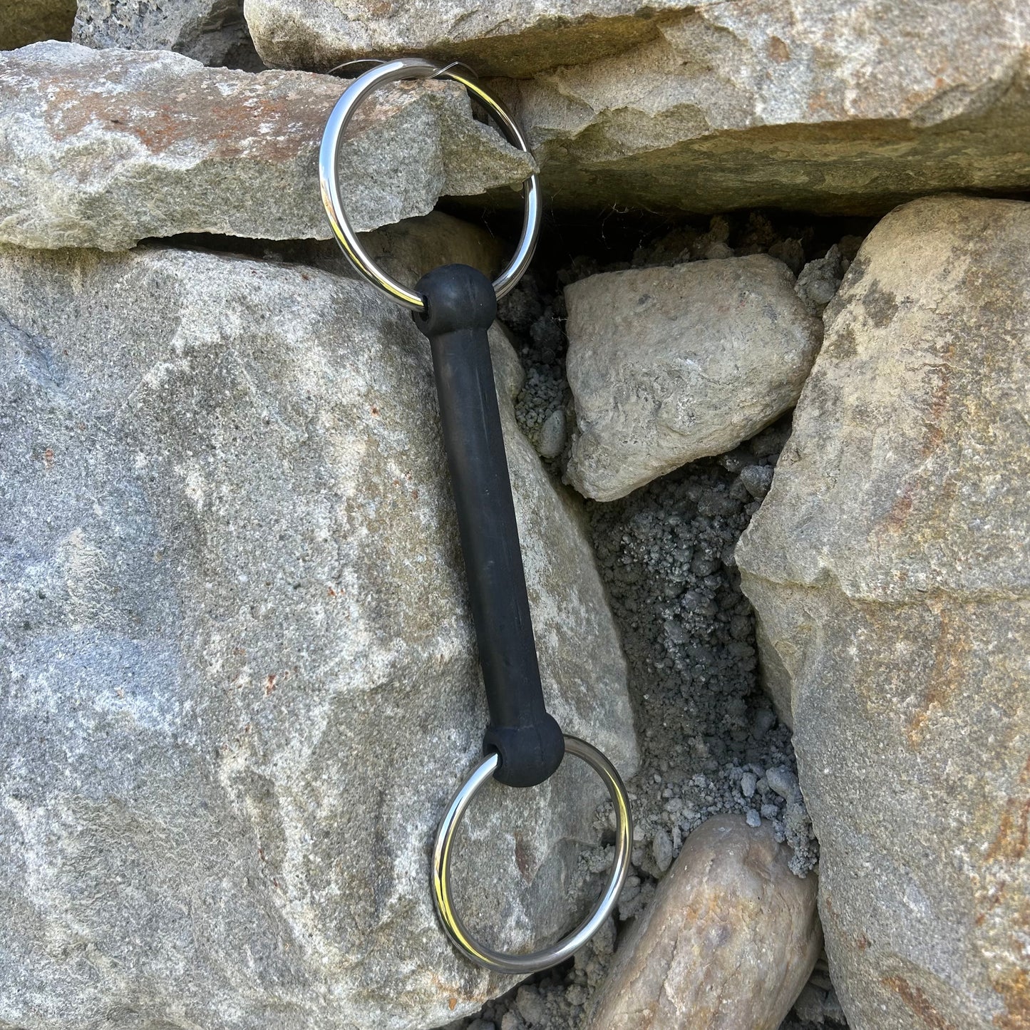 Mors 2 anneaux droit caoutchouc ~ FEELING