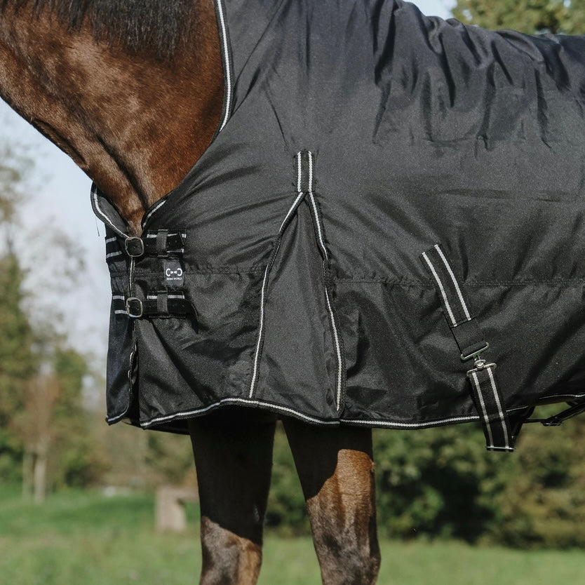 Couverture imperméable 0g noire ~ RIDING WORLD "OXFORD"