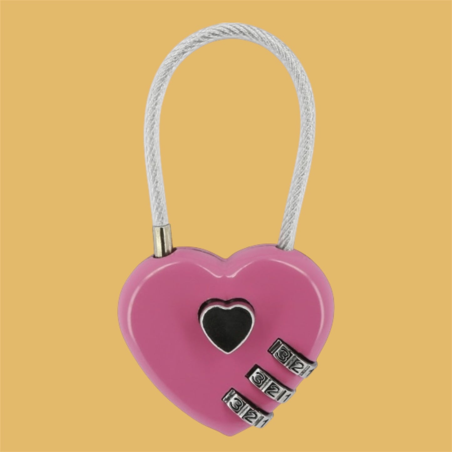 Cadenas Cœur rose fushia ~ Hippo-Tonic