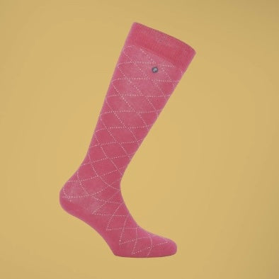 Chaussettes fushia ~ EQUITHÈME Résille