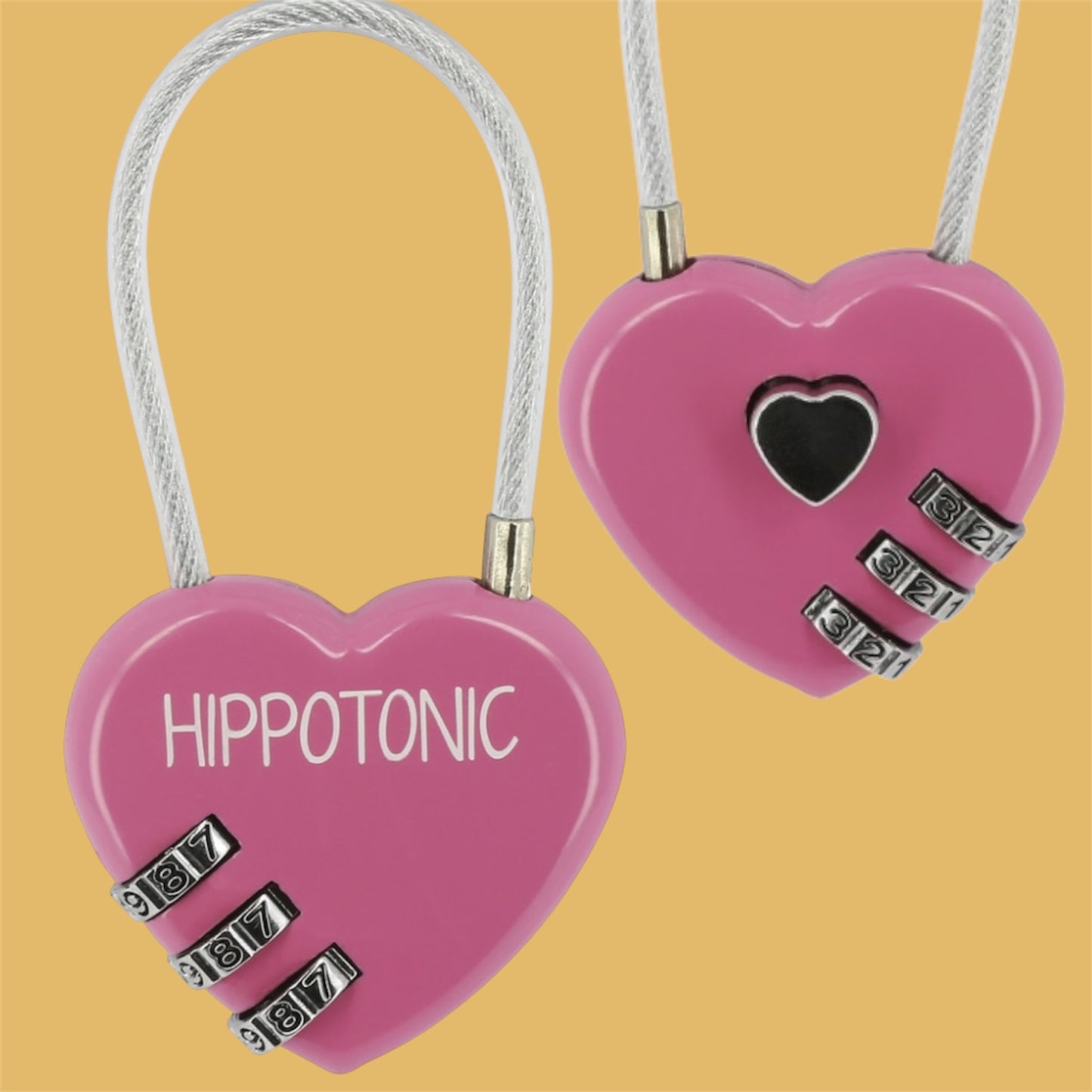 Cadenas Cœur rose fushia ~ Hippo-Tonic