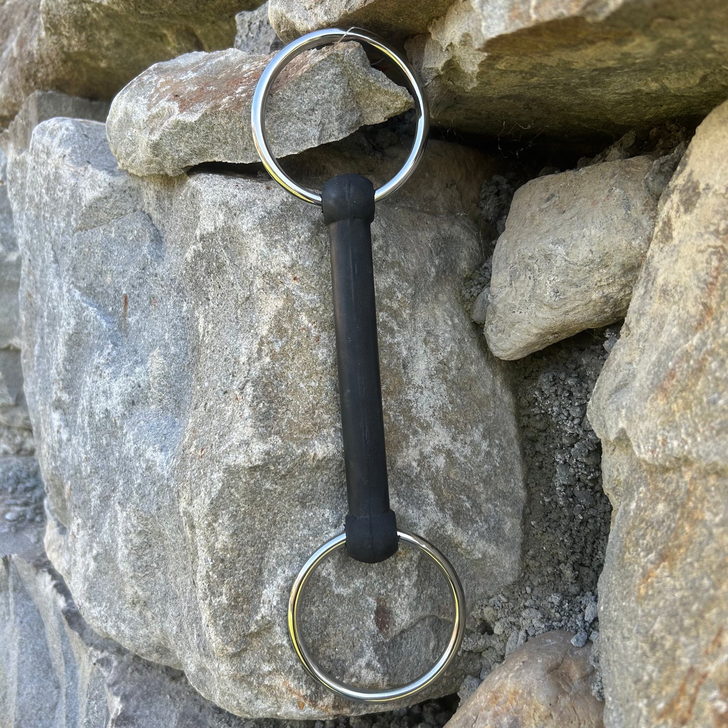 Mors 2 anneaux droit caoutchouc ~ FEELING