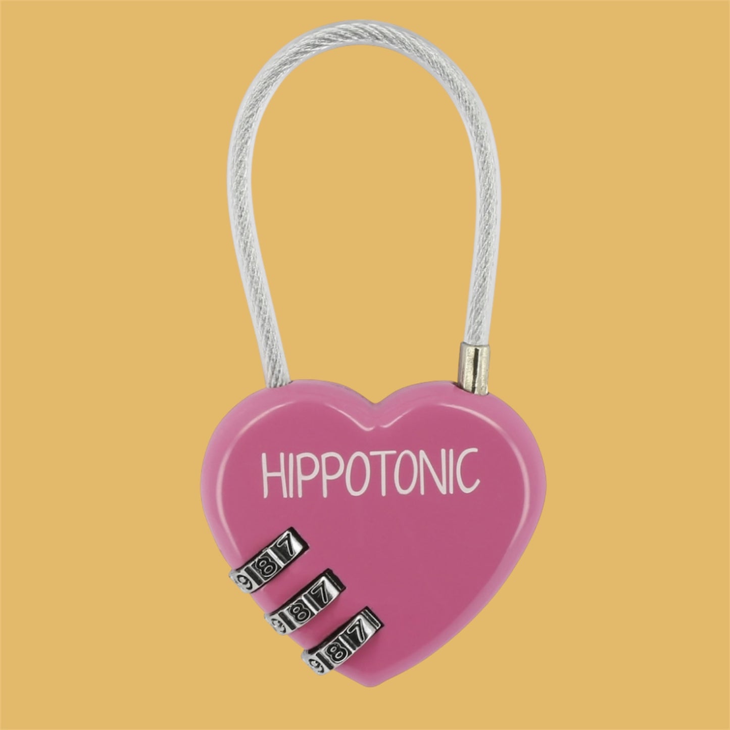 Cadenas Cœur rose fushia ~ Hippo-Tonic