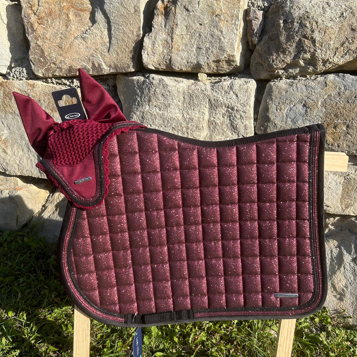 Bonnet bordeaux/argent ~ LAMI CELL Sparkling