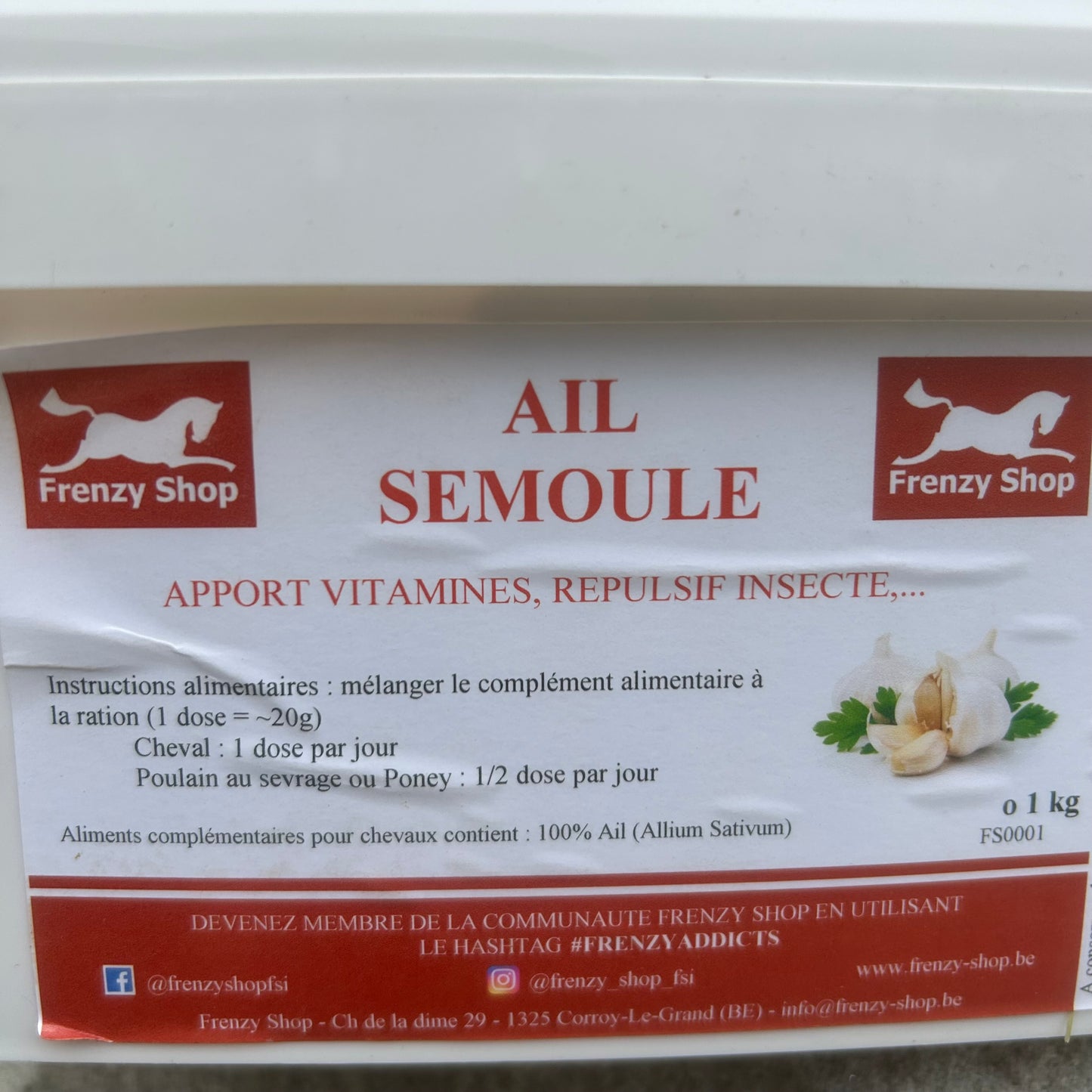 Ail semoule 1kg ~ FRENZY SHOP