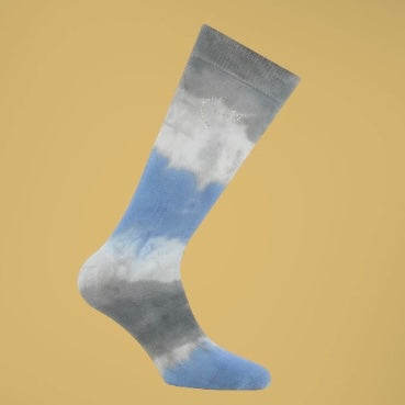 Chaussettes hautes (gris/bleu) ~ EQUITHÈME Havana