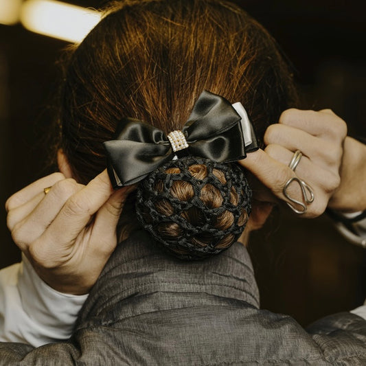 Noeud cheveux noir - EQUITHÈME