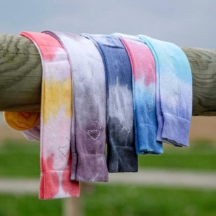 Chaussettes hautes (rose/bleu) ~ EQUITHÈME Havana