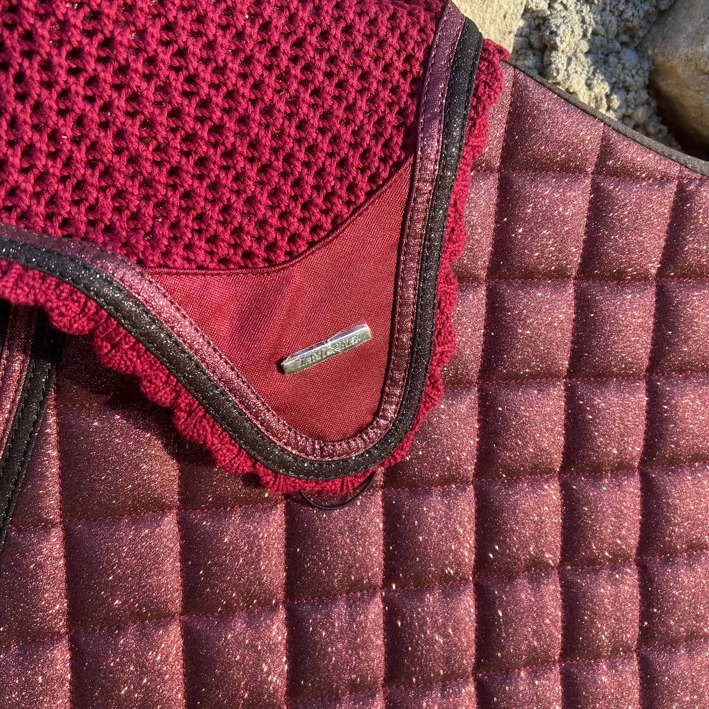 Tapis mixte bordeaux glitter ~ LAMI-CELL Sparkling