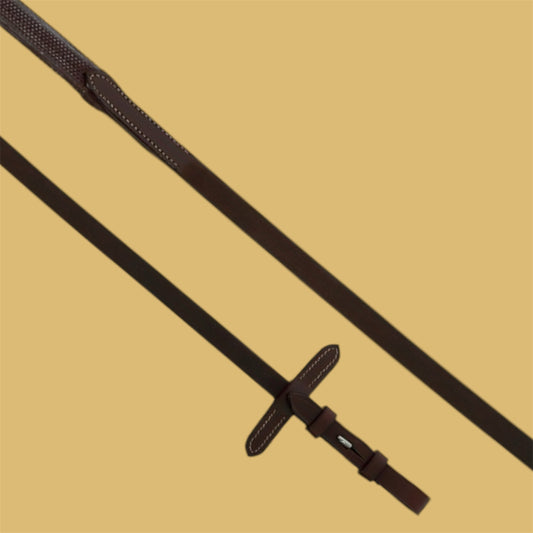 Rênes caoutchouc havane 13mm ~ NORTON PRO