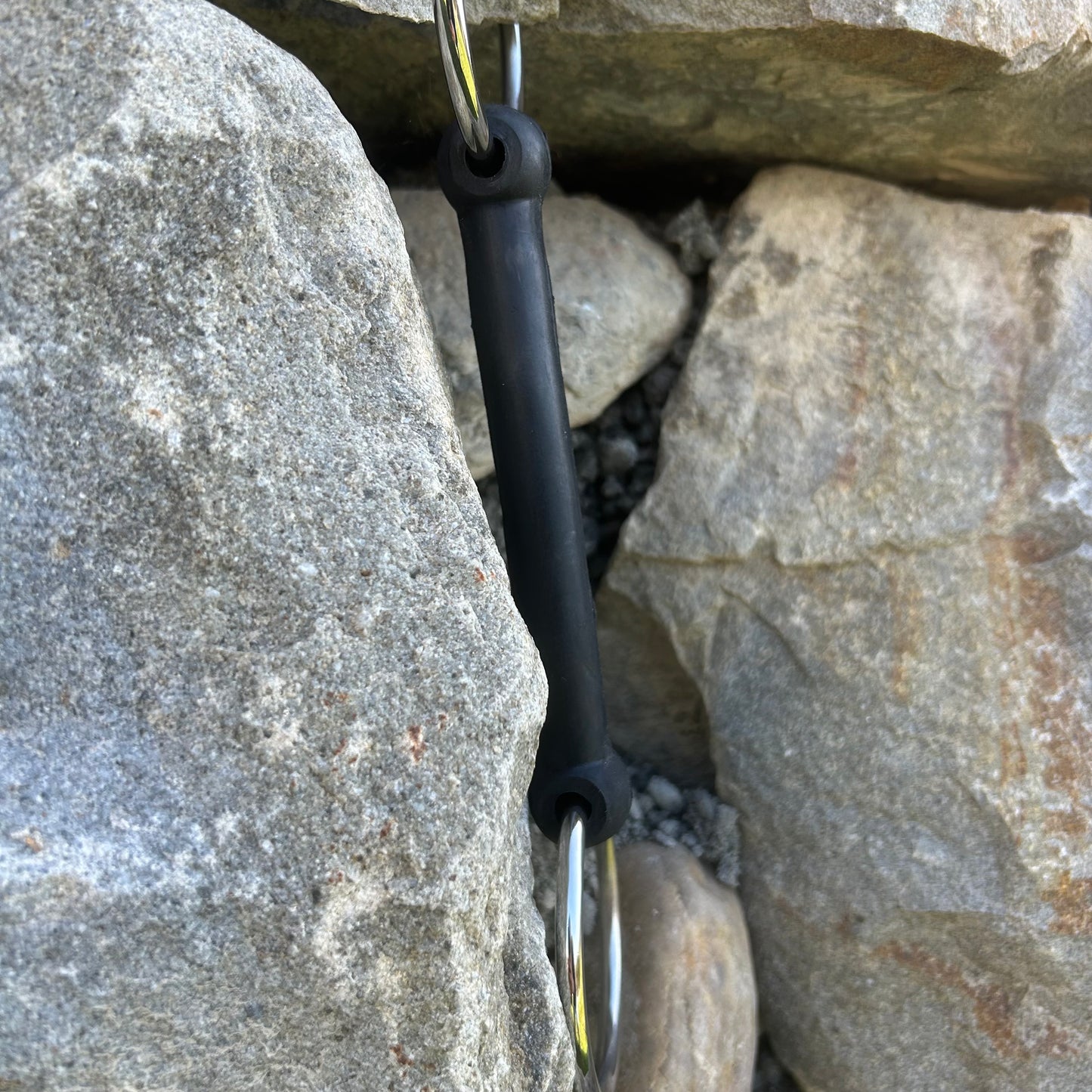 Mors 2 anneaux droit caoutchouc ~ FEELING