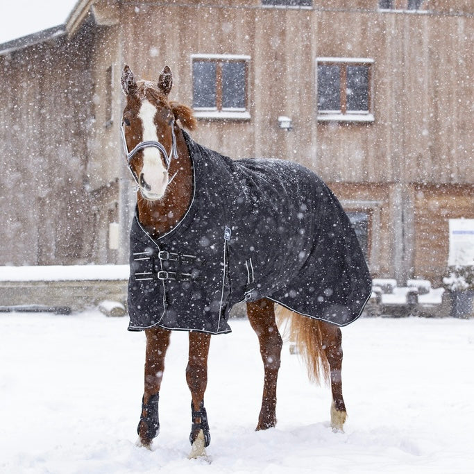 Couverture imperméable 0g noire ~ RIDING WORLD "OXFORD"