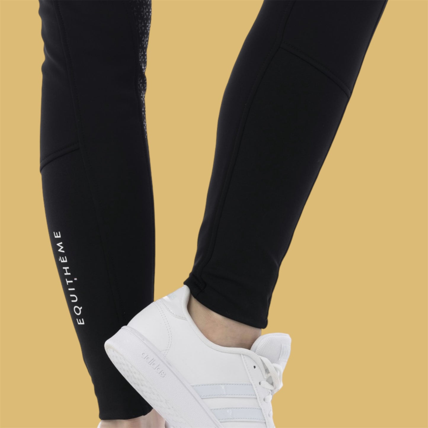 Pantalon noir femme ~ EQUITHÈME Kitzbuhl Softshell fond silicone