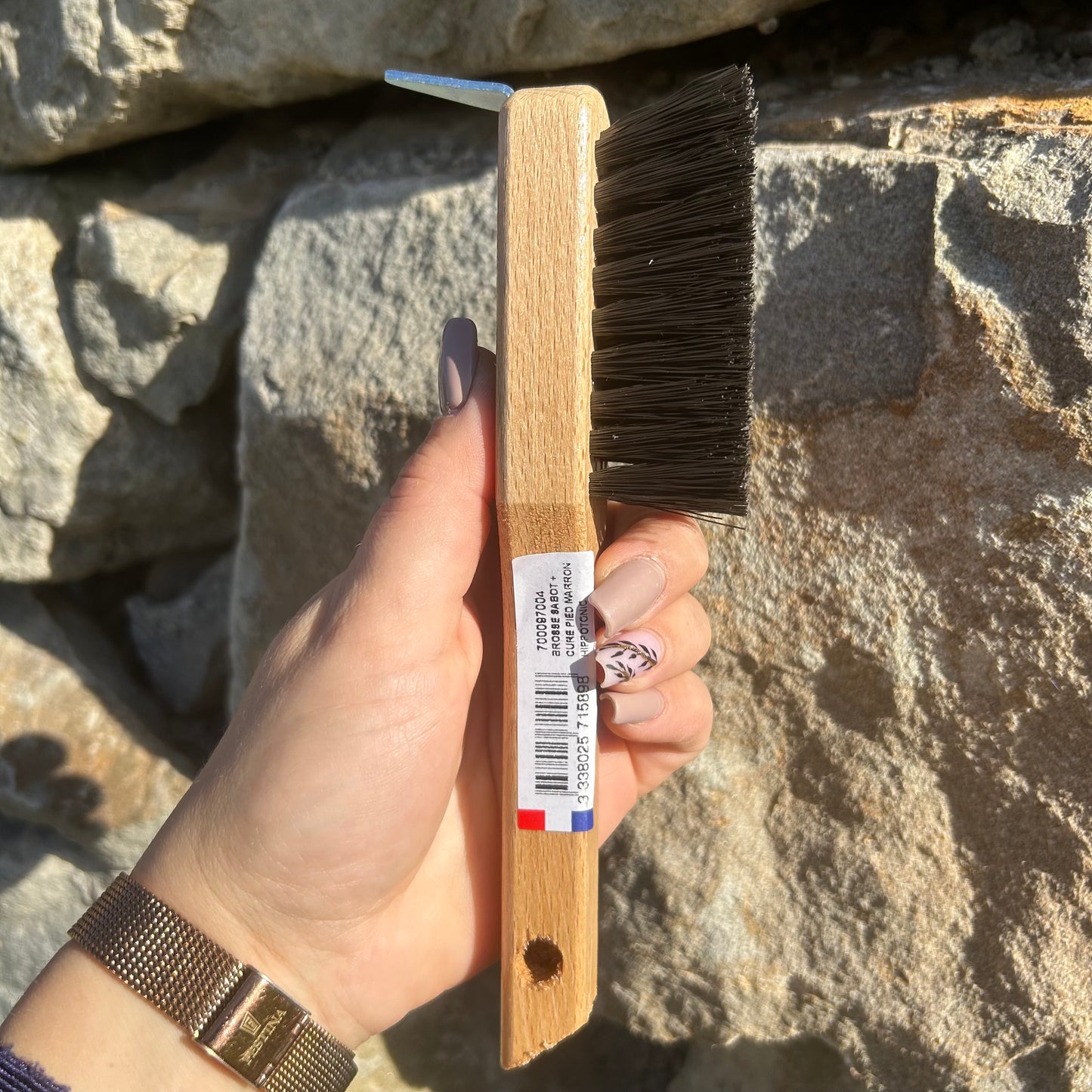 Cure-pied/brosse à sabots Hippo-Tonic