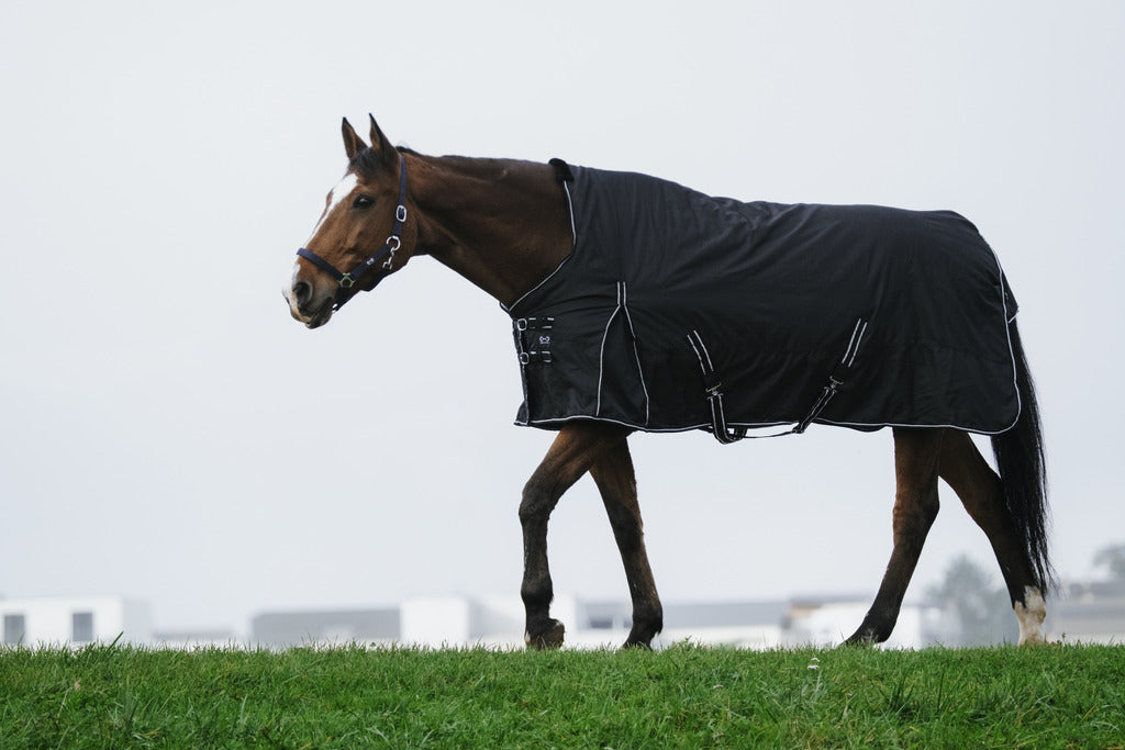 Couverture imperméable 0g noire ~ RIDING WORLD "OXFORD"