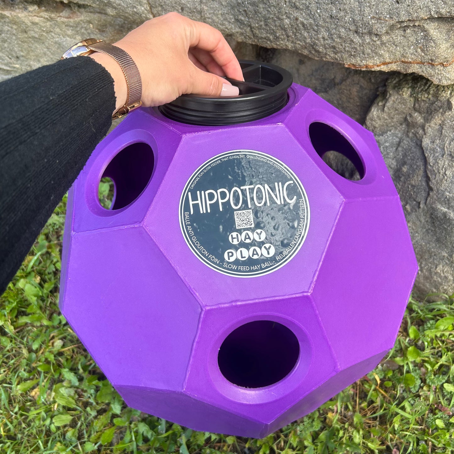 Balle à foin Hippo-Tonic anti-glouton