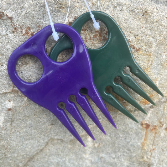 Peigne à natter 4 dents ~ Hippo-tonic