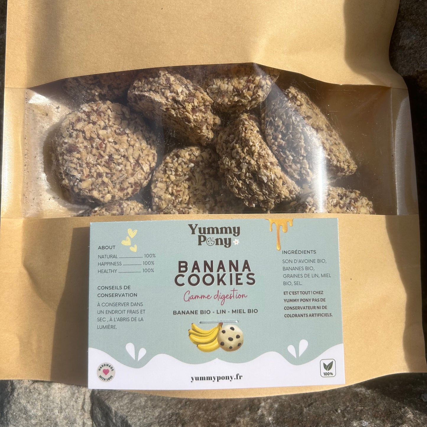 Gamme Digestion - Banane/Cookies - 200g ~ YUMMY PONY