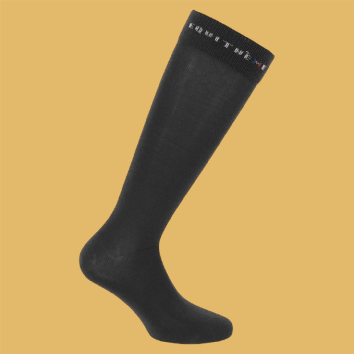 Chaussettes hautes homme anthracite ~ EQUITHÈME Classic