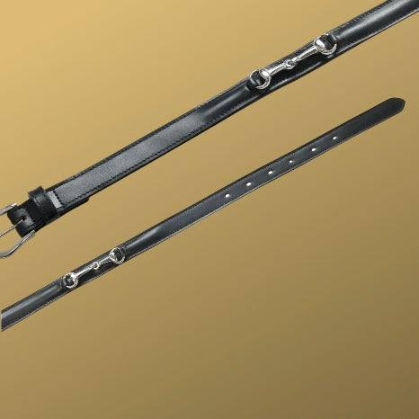 Ceinture mors olive noire ~ EQUITHÈME