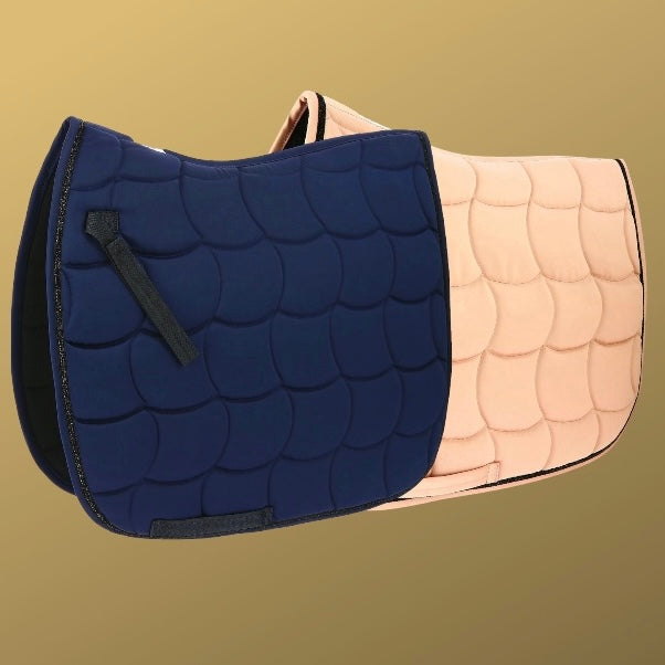 Tapis de selle satiné bleu marine ~ EQUITHEME