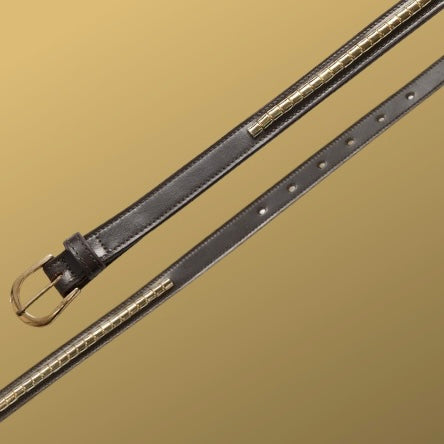 Ceinture Clincher havane ~ EQUITHÈME 90 cm